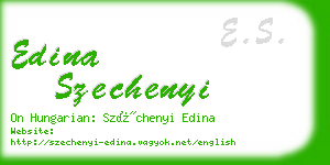 edina szechenyi business card